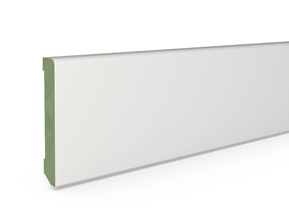 Listwa przypodłogowa MDF Plus biała R3 (262 cm x 8 cm x 1,8 cm) wilgocioodporna