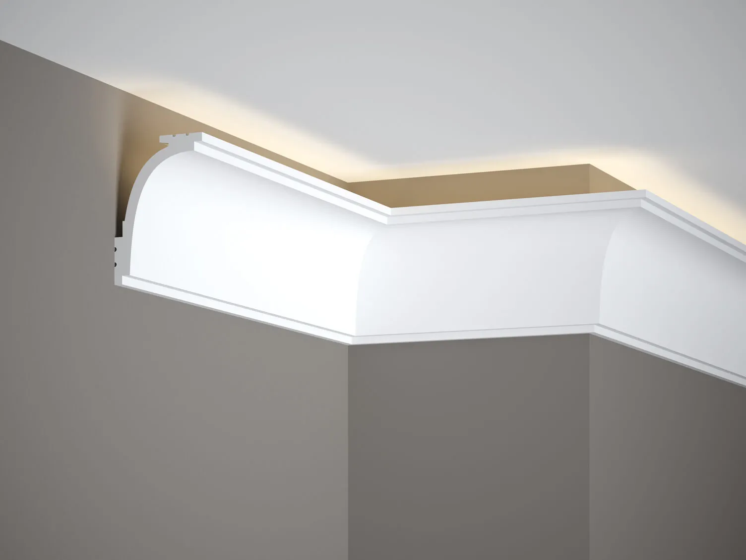 Listwa oświetleniowa MD111 biała wym. 200 x 6.2 x 9.2 cm, z PolyForce