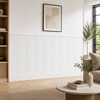 Boazeria ścienna LOFT MDF surowa do malowania - długość 200 cm, wysokość 118 cm