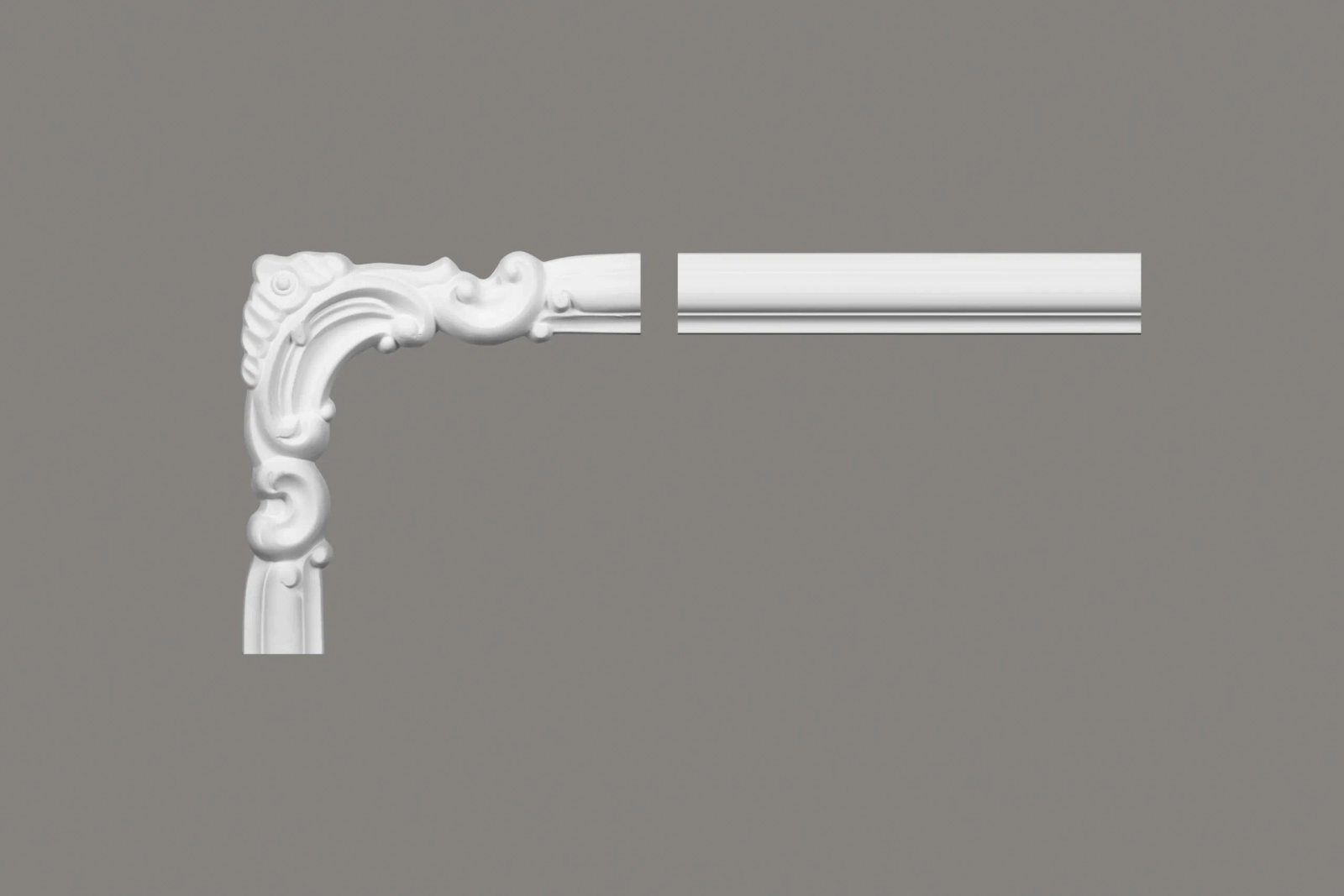 Narożnik MDD332-11 biały wym. 21 x 21 x 4.1 cm, z ProFoam