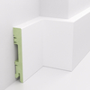 Listwa przypodłogowa lakierowana biała, MDF wilgocioodporny, DUO 10cm