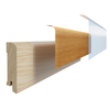 PRÓBKA 20 CM - Listwa przypodłogowa drewniana 70x15 mm - dąb lakierowany