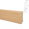 Listwa przypodłogowa drewniana 60x15 mm - dąb europejski lakierowany