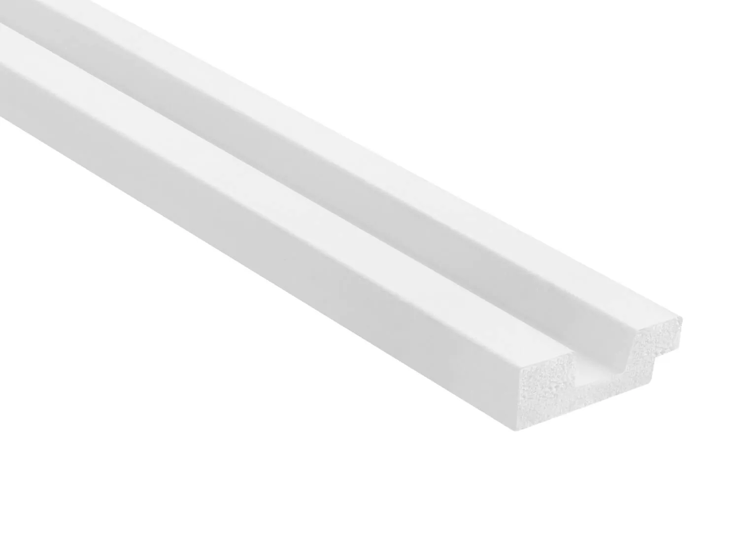 Lamela ścienna Lewe zakończenie L0101LT biała wym. 200 x 1.2 x 3.6 cm, z PolyForce