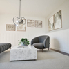 Boazeria ścienna LOFT - długość 200 cm, wysokość 114,5 cm - zestaw listew MDF