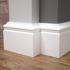 PRÓBKA 20 CM - Listwa przypodłogowa MDF lakierowana biała wilgocioodporna FOGE LB3 - 10cm