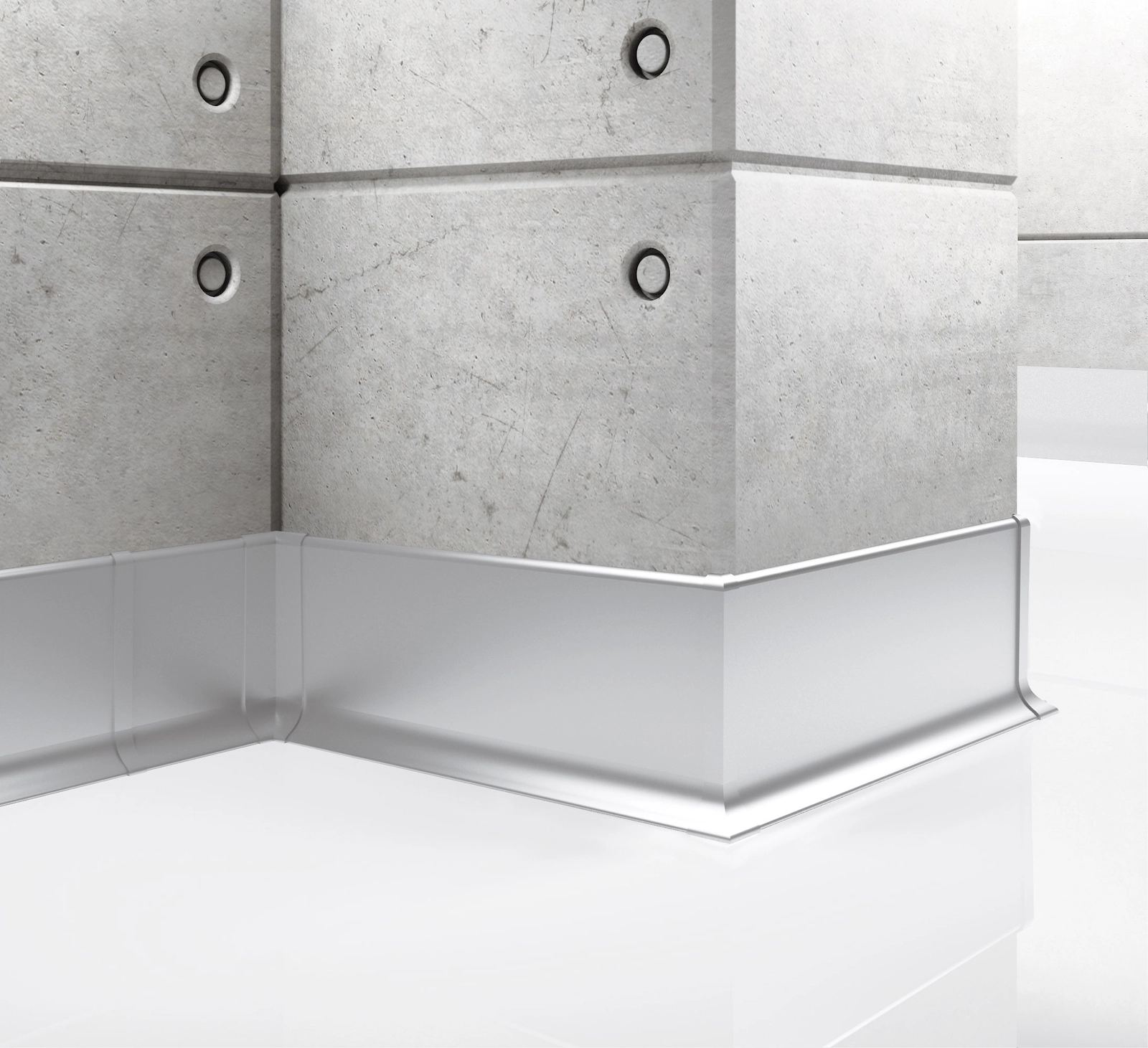 Listwa przypodłogowa aluminiowa, cokół Creativa LP59 250cm