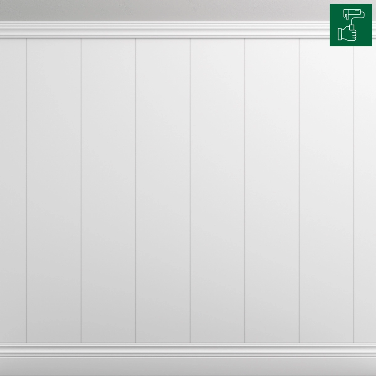 Boazeria ścienna LINEA do malowania - długość 200 cm, wysokość 117,5 cm