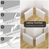 Listwa przypodłogowa lakierowana biała, MDF wilgocioodporny, FOGE LB1 - 8cm