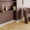 PRÓBKA 20 CM - Listwa przypodłogowa MDF TRIO R5, Biała Premium, 6cm