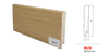 Drewniana listwa przypodłogowa lakierowana 95/15 (240 cm x 9,5 cm x 1,5 cm) DĄB EUROPEJSKI