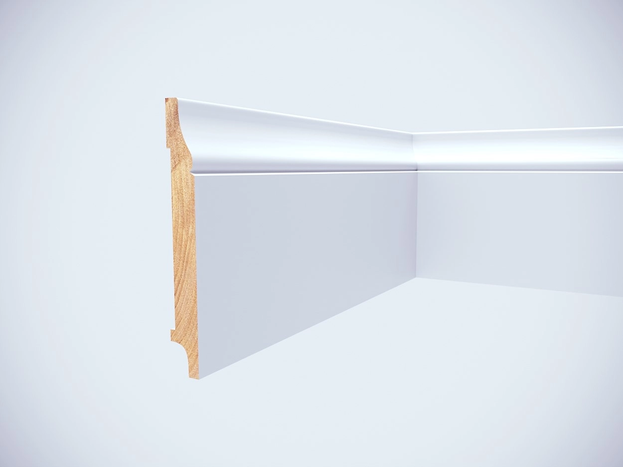 Listwa przypodłogowa lakierowana Topaz 120 (240 cm x 12 cm x 1,6 cm) drewno iglaste