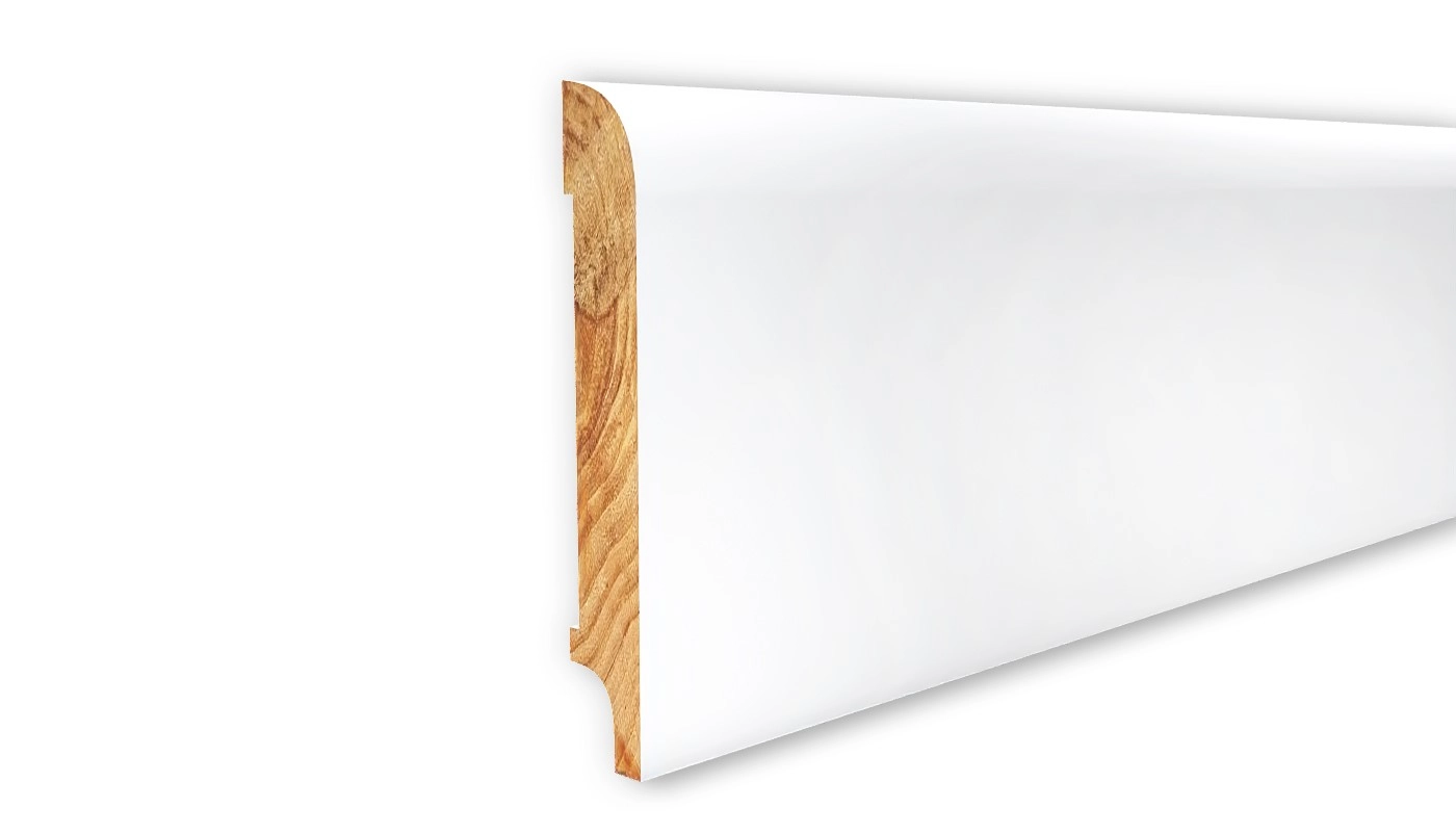 Listwa przypodłogowa drewniana lakierowana OPAL 100 (240 cm x 10 cm x 1,6 cm) iglaste