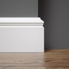 PRÓBKA 20 CM - Listwa przypodłogowa MDF lakierowana biała wilgocioodporna FOGE LB3 - 10cm