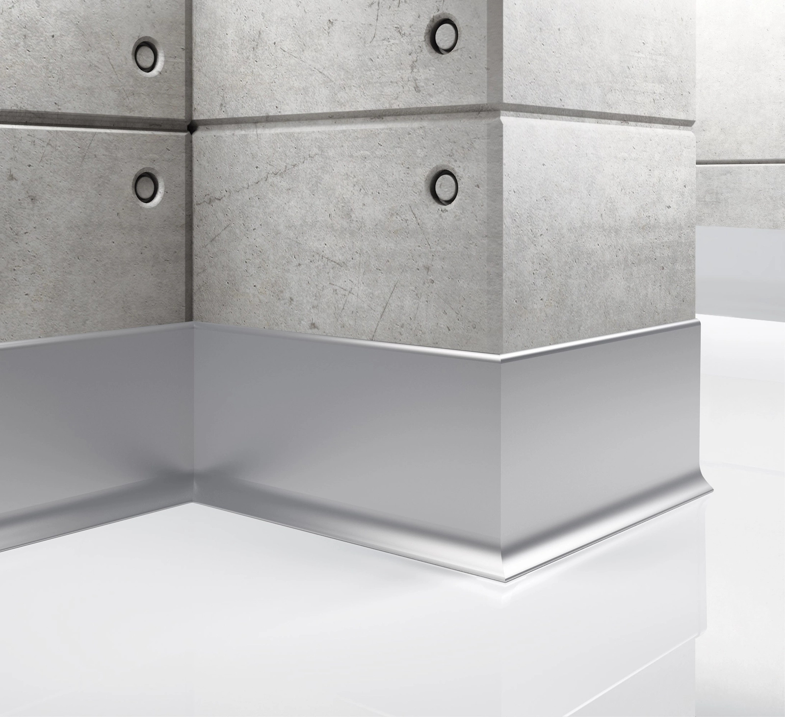Listwa przypodłogowa aluminiowa, cokół Creativa LP80 250cm