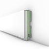 PRÓBKA 20 CM - Listwa przypodłogowa lakierowana biała, MDF wilgocioodporny, DUO 8cm