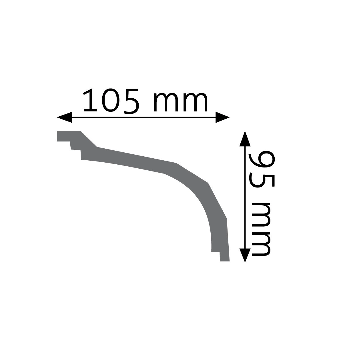Listwa gzymsowa gładka Creativa LGG-05