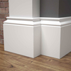 PRÓBKA 20 CM - Listwa przypodłogowa MDF lakierowana biała z wodoodporną powłoką MODERNA 12cm