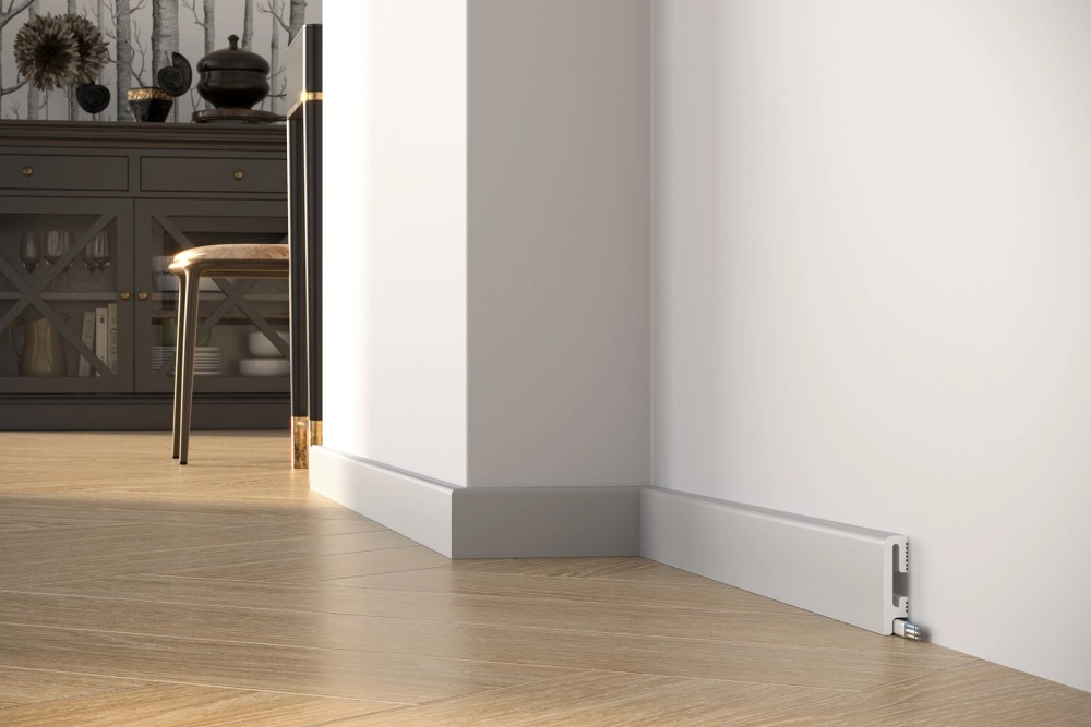 Listwa przypodłogowa Premium Floor Durofit PF060G szara 6 cm