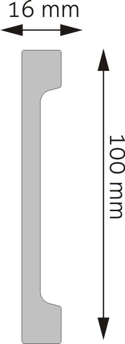 Listwa przypodłogowa, cokół Creativa LPC-29 244cm