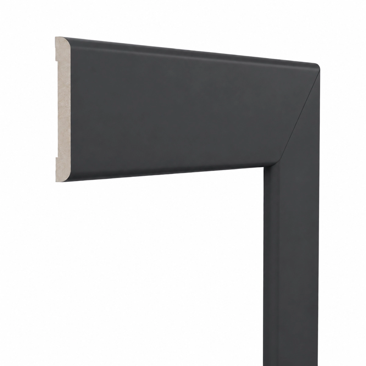 Opaska drzwiowa 3 szt. komplet, listwa maskująca MDF, Grafit, obramowanie drzwi 6 cm