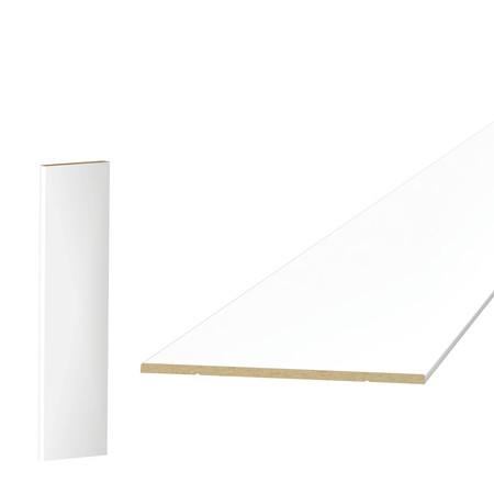 PRÓBKA 20 CM - Listwa boazeryjna ELEGANT XL, boazeria ścienna MDF, Biała