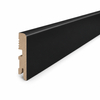 PRÓBKA 20 CM - Listwa przypodłogowa MDF lakierowana czarna RAL 9005 - FOGE - LB1 8cm