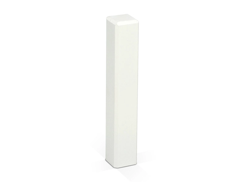 Drewniany łącznik/narożnik/zakończenie w formie słupka do listew przypodłogowych lakierowany 10,3cm