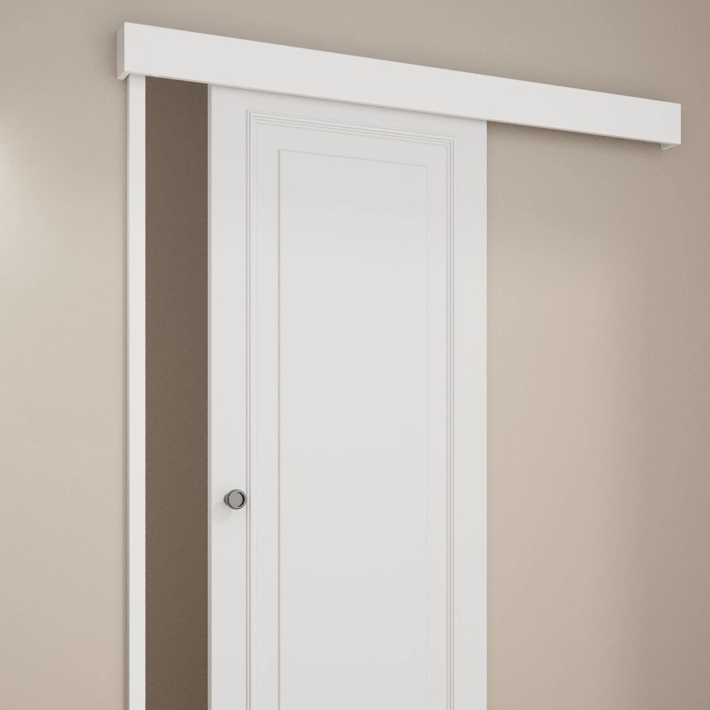 Maskownica kątowa MDF biała listwa maskująca karnisz rury kable 12x6x240 cm