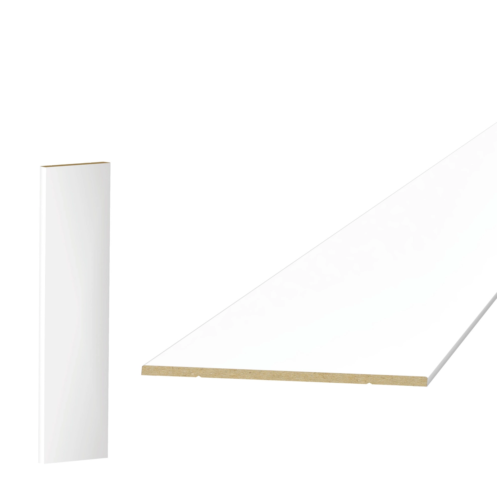 PRÓBKA 20 CM - Listwa boazeryjna ELEGANT XL, boazeria ścienna MDF, Biała