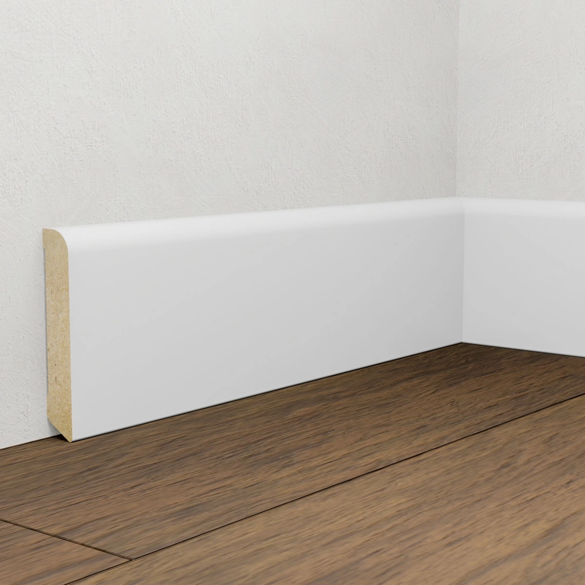 Listwa przypodłogowa MDF Biała Premium, 80x15 mm, Pedross - ostatnie 4,8 metra