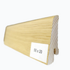 Drewniana listwa przypodłogowa lakierowana 58/20 (240 cm x 5,8 cm x 2 cm) DĄB EUROPEJSKI