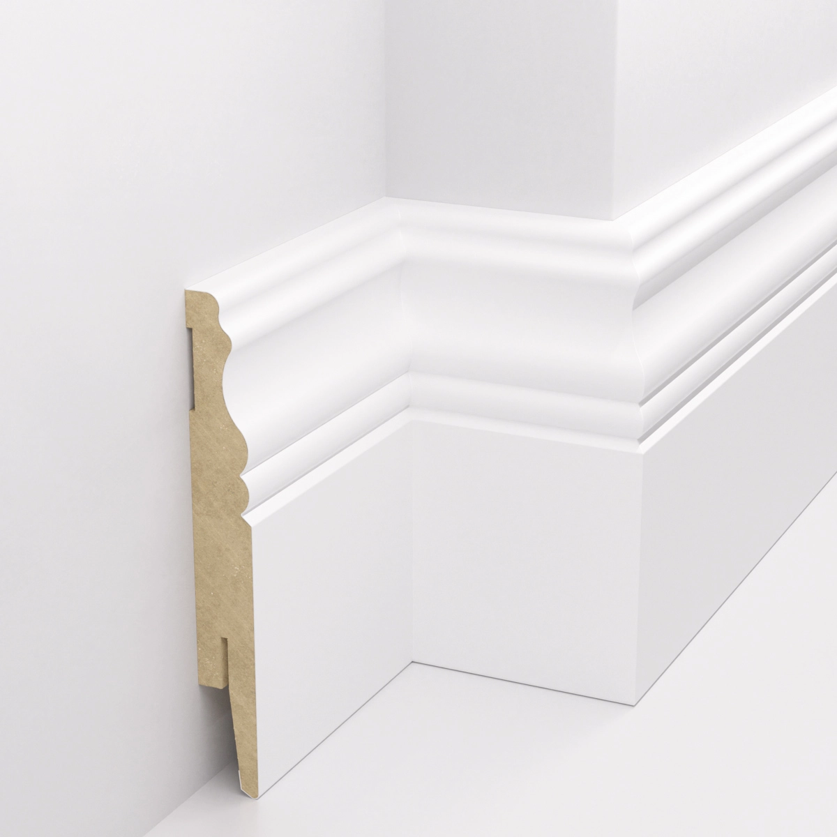 Listwa przypodłogowa MDF - ALEXA 12cm - do malowania