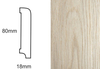 Listwa przypodłogowa fornirowana nielakierowana CP80 R10 (240 cm x 8 cm x 1,8 cm) dąb
